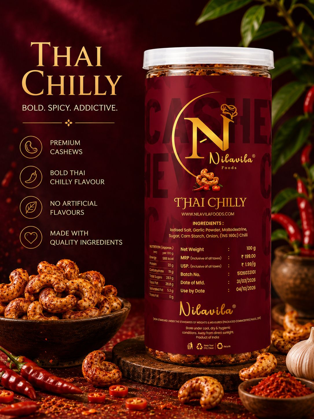 Nilavila Gourmet Cashews